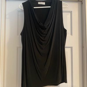 Lola & Sophie NY, silk top, black, size large
